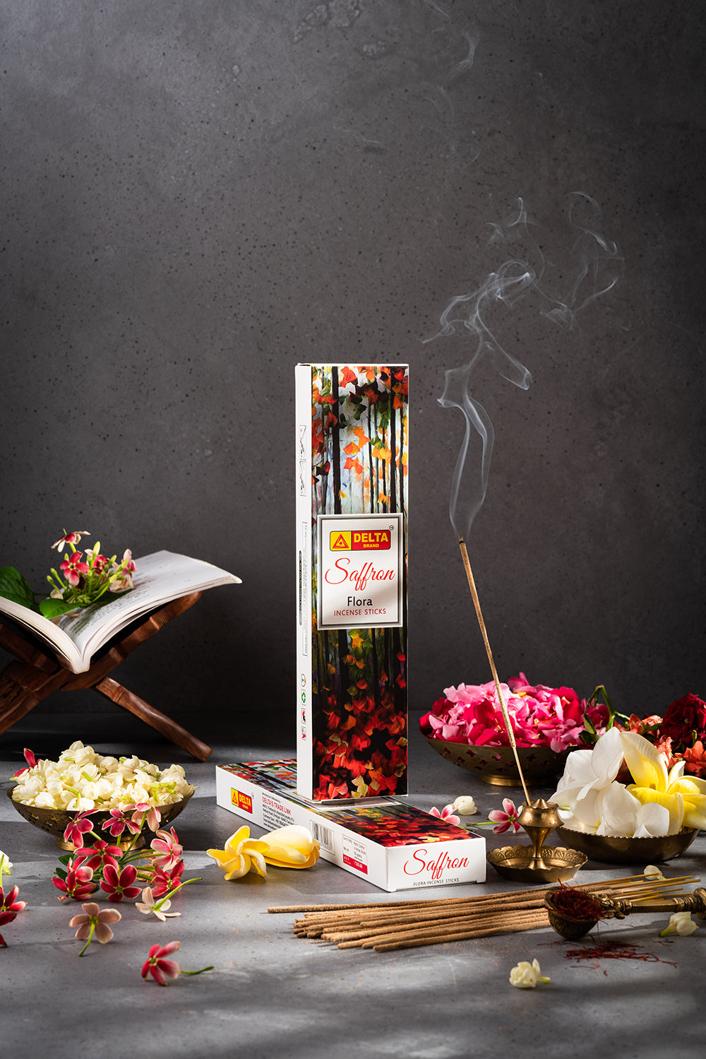 Saffron Flora Incense Sticks