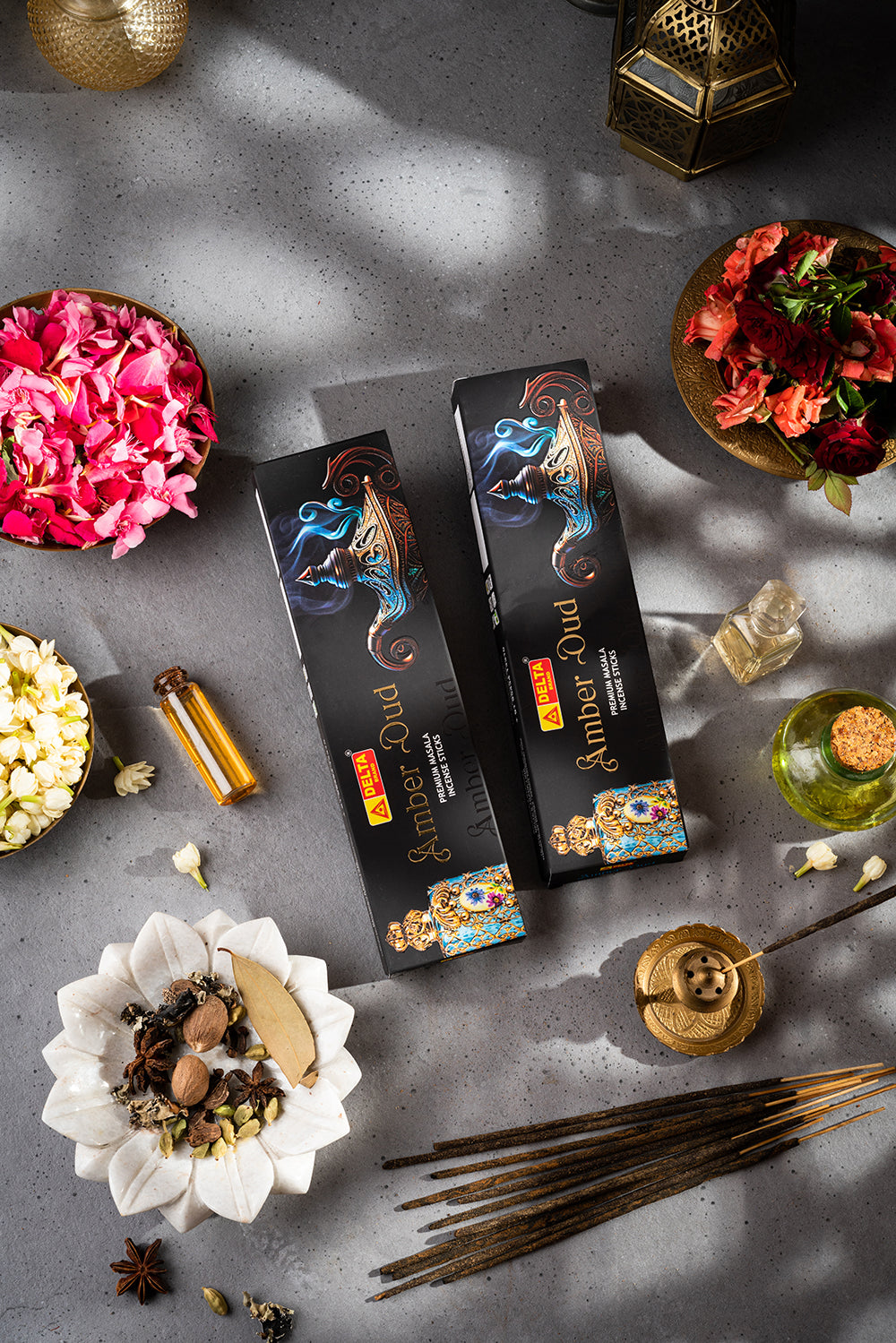 Amber Oudh Premium Masala Incense Sticks