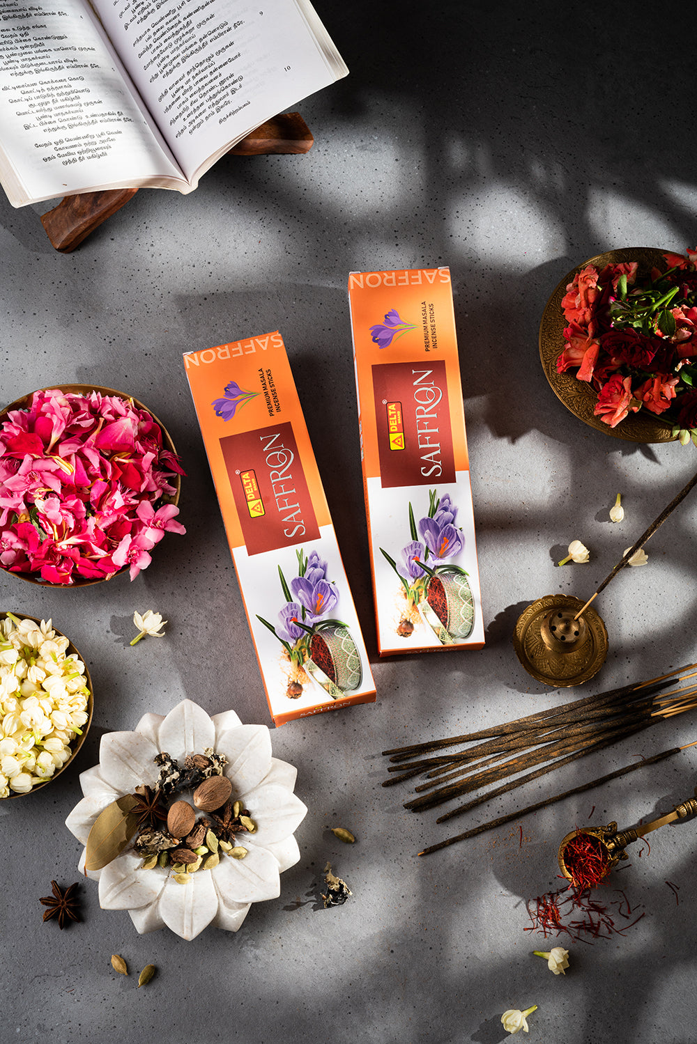 Saffron Premium Masala Incense Sticks