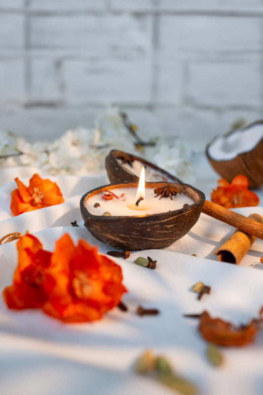Coconut Shell Candle - Spices